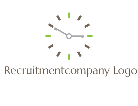 keys in clock rental logo