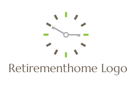 keys in clock rental logo