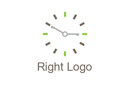 keys in clock rental logo