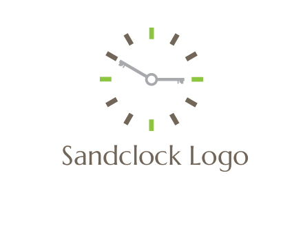 keys in clock rental logo