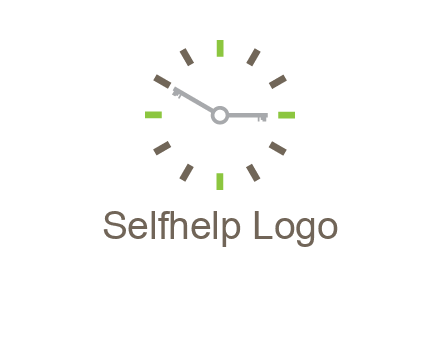 keys in clock rental logo