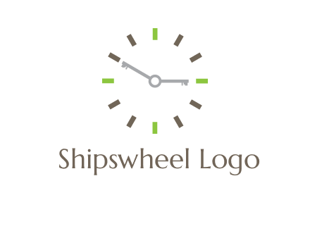 keys in clock rental logo
