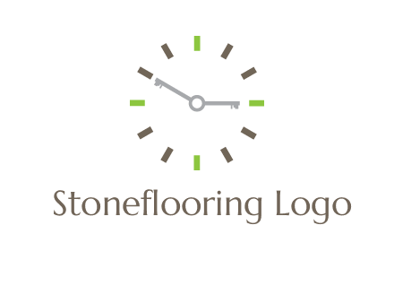 keys in clock rental logo