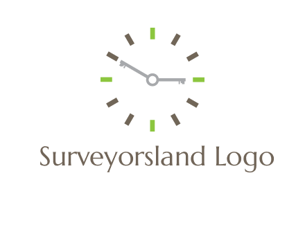 keys in clock rental logo