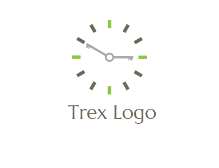 keys in clock rental logo