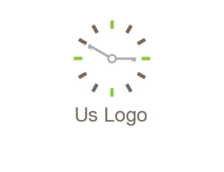 keys in clock rental logo