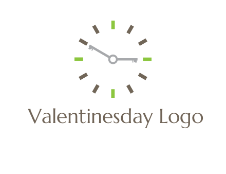 keys in clock rental logo