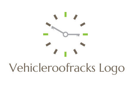 keys in clock rental logo
