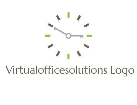keys in clock rental logo