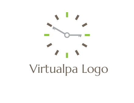 keys in clock rental logo