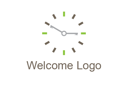 keys in clock rental logo