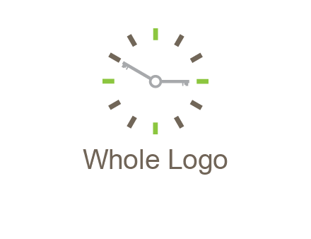keys in clock rental logo