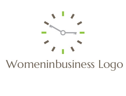 keys in clock rental logo