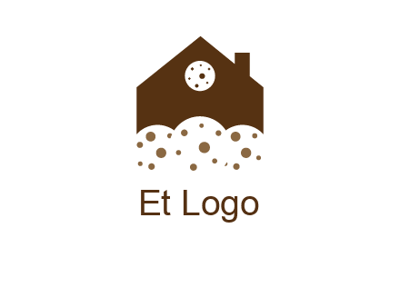 home cookie food logo