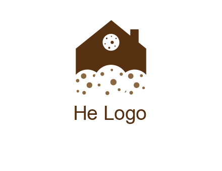 home cookie food logo
