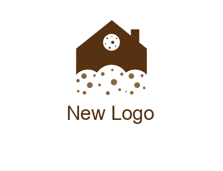 home cookie food logo