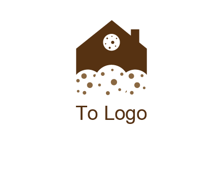 home cookie food logo
