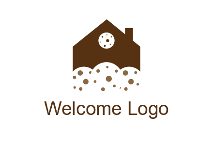 home cookie food logo