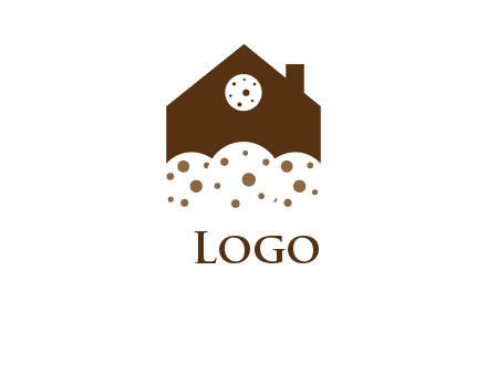 home cookie food logo