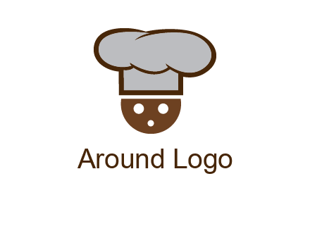 cookie with chef hat food logo