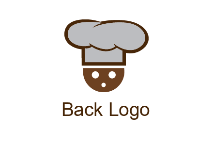 cookie with chef hat food logo