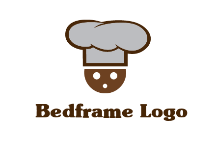cookie with chef hat food logo