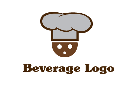 cookie with chef hat food logo