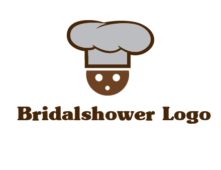 cookie with chef hat food logo
