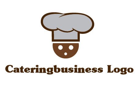 cookie with chef hat food logo