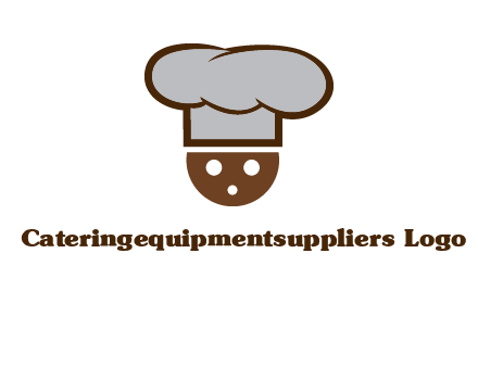 cookie with chef hat food logo