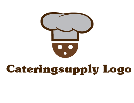 cookie with chef hat food logo