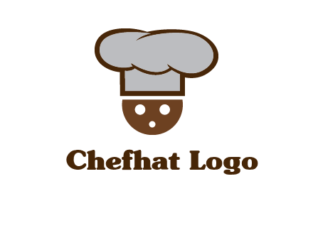 cookie with chef hat food logo