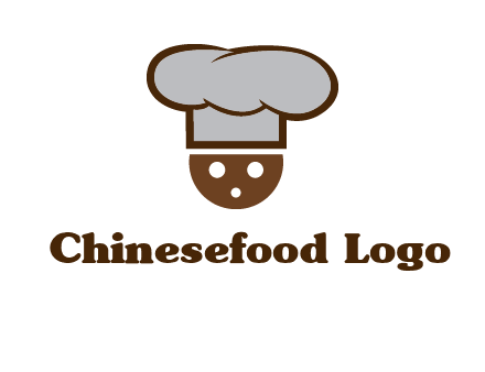 cookie with chef hat food logo