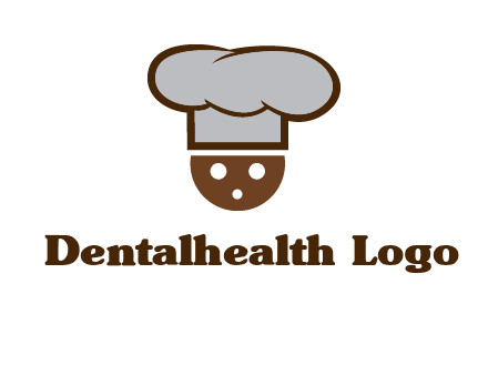 cookie with chef hat food logo