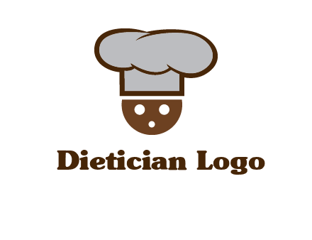 cookie with chef hat food logo