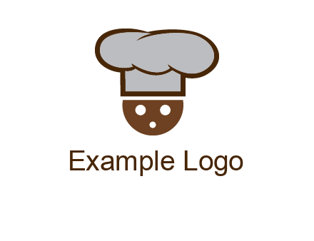 cookie with chef hat food logo