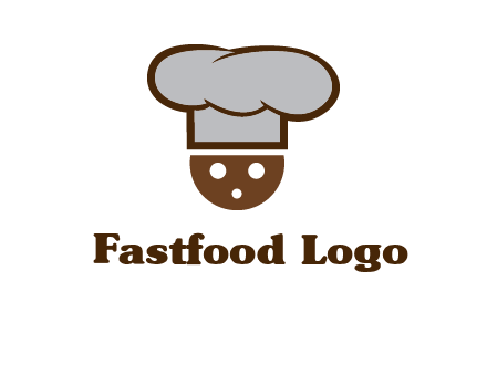 cookie with chef hat food logo