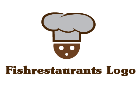 cookie with chef hat food logo