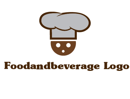 cookie with chef hat food logo