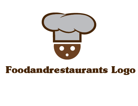 cookie with chef hat food logo