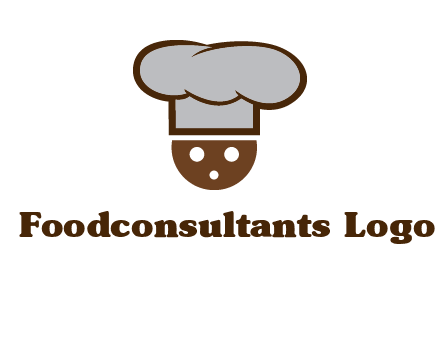 cookie with chef hat food logo