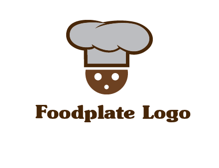 cookie with chef hat food logo