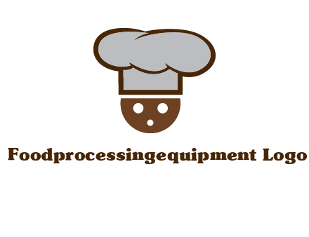 cookie with chef hat food logo