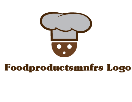 cookie with chef hat food logo