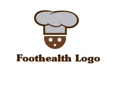 cookie with chef hat food logo