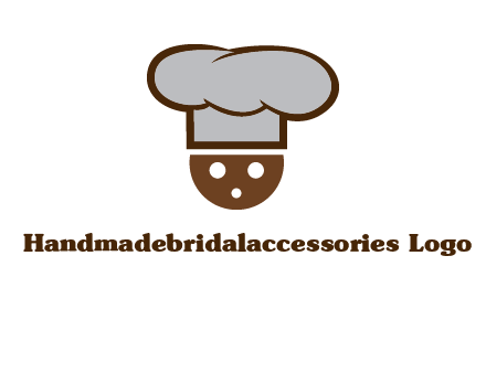 cookie with chef hat food logo