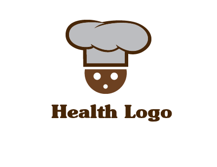 cookie with chef hat food logo
