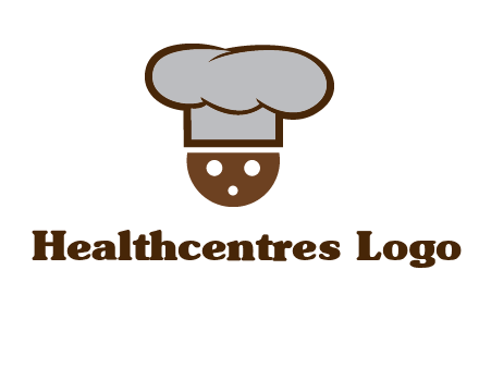 cookie with chef hat food logo