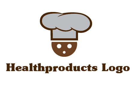cookie with chef hat food logo