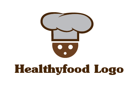 cookie with chef hat food logo